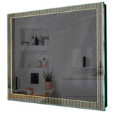 Specchio LED Quadrato | Controllo tramite interruttore a muro | Luce bianca calda - Reyze Serie Official Modello 5